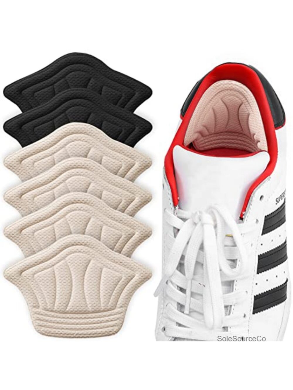 Heel Cushion Pads Adhesive Heel Grips Inserts for Loose Shoes Boots